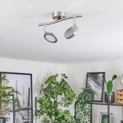 Sarnadinha Deckenleuchte LED Nickel-Matt, 2-flammig -Lampe Verkäufe sarnadinha deckenleuchte h3770696 9