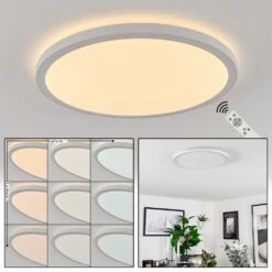 Sasinhosa Deckenpanel LED Weiß, 1-flammig, Fernbedienung