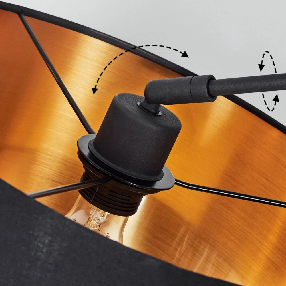 Sayou Bogenleuchte Schwarz, 1-flammig 8 Sayou Bogenleuchte Schwarz, 1-flammig – Bild 6