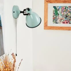 Selki Wandleuchte Blau, Schwarz, 1-flammig -Lampe Verkäufe selki wandleuchte h3018903 11