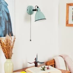 Selki Wandleuchte Blau, Schwarz, 1-flammig -Lampe Verkäufe selki wandleuchte h3018903 9