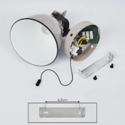 Selki Wandleuchte Grau, Schwarz, 1-flammig -Lampe Verkäufe selki wandleuchte h3018934 4