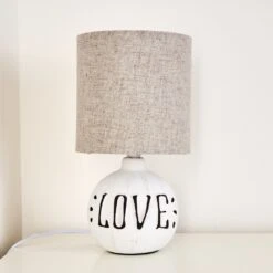 Seon LOVE Tischleuchte Weiß, 1-flammig -Lampe Verkäufe seon love tischleuchte h3284612 do1 4