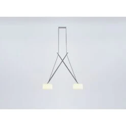 Serien Lighting TWIN Pendelleuchte LED Chrom, 2-flammig
