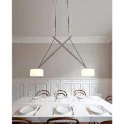 Serien Lighting TWIN Pendelleuchte LED Chrom, 2-flammig -Lampe Verkäufe serien lighting twin pendelleuchte tw1001 5