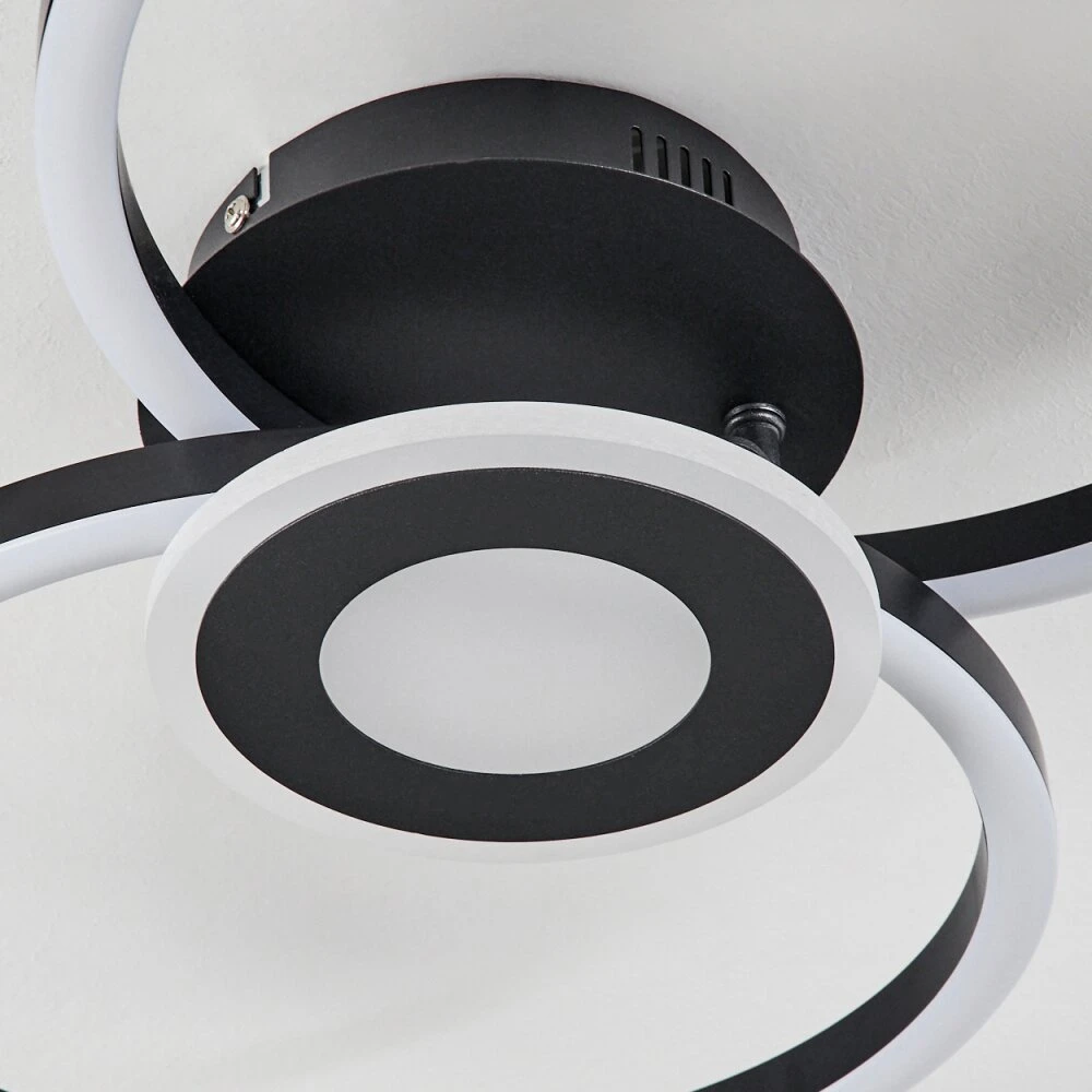 Serzedelo Deckenleuchte LED Schwarz, 1-flammig 5 Serzedelo Deckenleuchte LED Schwarz, 1-flammig – Bild 3