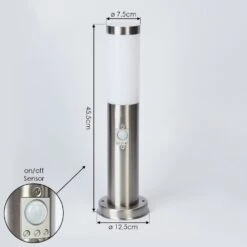 Sessa Wegeleuchte Nickel-Matt, 1-flammig, Bewegungsmelder -Lampe Verkäufe sessa wegeleuchte h3018088 3