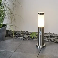 Sessa Wegeleuchte Nickel-Matt, 1-flammig, Bewegungsmelder -Lampe Verkäufe sessa wegeleuchte h3018088 8