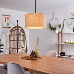 Shiburg Hängeleuchte Holz Hell, 1-flammig