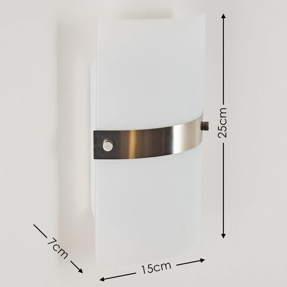 Sibo Wandleuchte Edelstahl, 2-flammig 4 Sibo Wandleuchte Edelstahl, 2-flammig – Bild 2
