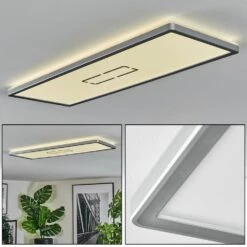 Simonstorp Deckenleuchte LED Silber, Weiß, 1-flammig