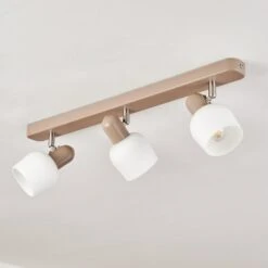 Sivol Deckenleuchte Nickel-Matt, Sandfarben, 3-flammig -Lampe Verkäufe sivol deckenleuchte h3648902 7