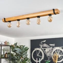 Skads Deckenleuchte Naturfarben, Schwarz, 5-flammig -Lampe Verkäufe skads deckenleuchte h3742426 9