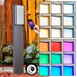 Skove Wegeleuchte LED Anthrazit, 1-flammig, Farbwechsler