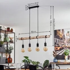 Soungou Hängeleuchte Naturfarben, Schwarz, 4-flammig 17 Soungou Hängeleuchte Naturfarben, Schwarz, 4-flammig -Lampe Verkäufe soungou haengeleuchte h3692165 3