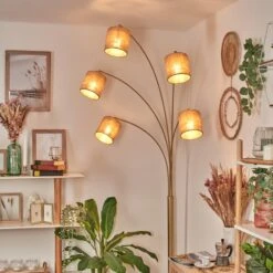 Soungou Stehleuchte 15 Cm Messing, Schwarz, Weiß, 5-flammig -Lampe Verkäufe soungou stehleuchte 15 cm h3936412 10