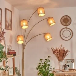 Soungou Stehleuchte 15 Cm Messing, Schwarz, Weiß, 5-flammig -Lampe Verkäufe soungou stehleuchte 15 cm h3936412 6