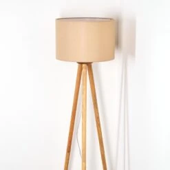 Soungou Stehleuchte 38 Cm Naturfarben, Weiß, 1-flammig -Lampe Verkäufe soungou stehleuchte 38 cm h3893555 7