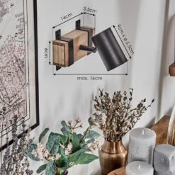 Storuma Wandleuchte Naturfarben, Schwarz, 1-flammig -Lampe Verkäufe storuma wandleuchte h3866641 3