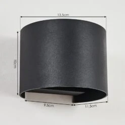 Strandaa Wandleuchte LED Schwarz, 2-flammig -Lampe Verkäufe strandaa wandleuchte h3438251 3