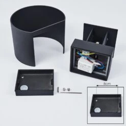 Strandaa Wandleuchte LED Schwarz, 2-flammig -Lampe Verkäufe strandaa wandleuchte h3438251 4