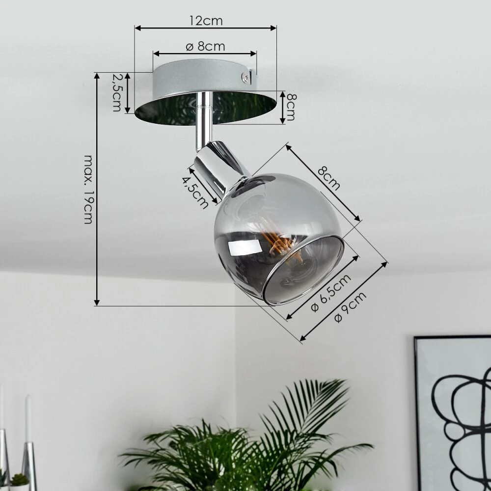 Stranderod Deckenleuchte Chrom, 1-flammig 6 Stranderod Deckenleuchte Chrom, 1-flammig – Bild 4