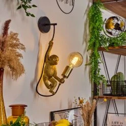 Suardi Wandleuchte Gold, Schwarz, 1-flammig -Lampe Verkäufe suardi wandleuchte h3589700 10