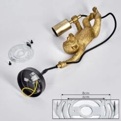 Suardi Wandleuchte Gold, Schwarz, 1-flammig -Lampe Verkäufe suardi wandleuchte h3589700 4