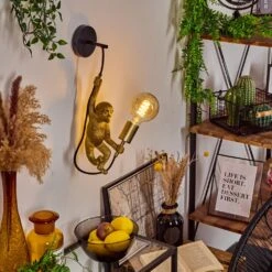 Suardi Wandleuchte Gold, Schwarz, 1-flammig -Lampe Verkäufe suardi wandleuchte h3589700 6