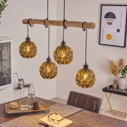 Sunasau Pendelleuchte Holz Dunkel, Schwarz, 4-flammig 31 Sunasau Pendelleuchte Holz Dunkel, Schwarz, 4-flammig -Lampe Verkäufe sunasau pendelleuchte h3403297 12