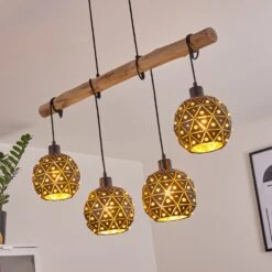 Sunasau Pendelleuchte Holz Dunkel, Schwarz, 4-flammig 35 Sunasau Pendelleuchte Holz Dunkel, Schwarz, 4-flammig -Lampe Verkäufe sunasau pendelleuchte h3403297 16