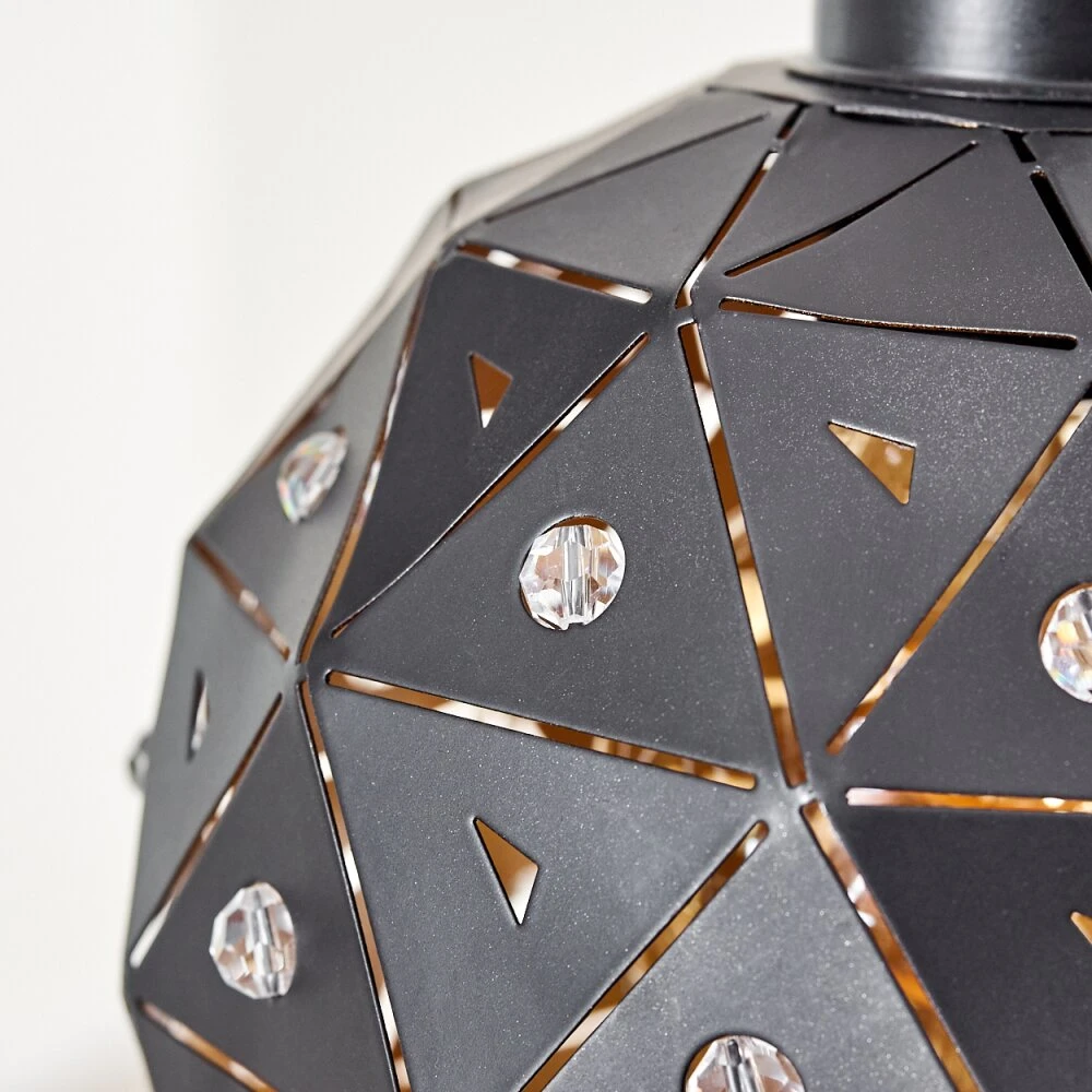 Sunasau Pendelleuchte Holz Dunkel, Schwarz, 4-flammig 5 Sunasau Pendelleuchte Holz Dunkel, Schwarz, 4-flammig – Bild 3