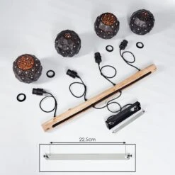 Sunasau Pendelleuchte Holz Dunkel, Schwarz, 4-flammig 23 Sunasau Pendelleuchte Holz Dunkel, Schwarz, 4-flammig -Lampe Verkäufe sunasau pendelleuchte h3403297 4