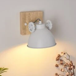Svanfolk Wandleuchte Braun, Weiß, 1-flammig -Lampe Verkäufe svanfolk wandleuchte h3015100 11