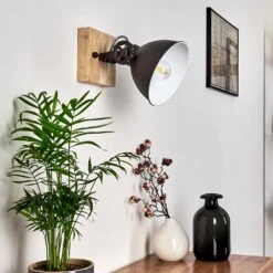 Svanfolk Wandleuchte Braun, Schwarz, Weiß, 1-flammig -Lampe Verkäufe svanfolk wandleuchte h3015131 12
