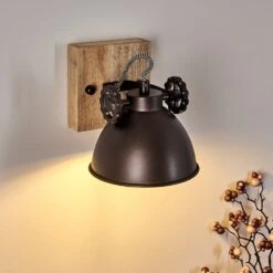 Svanfolk Wandleuchte Braun, Schwarz, Weiß, 1-flammig -Lampe Verkäufe svanfolk wandleuchte h3015131 14