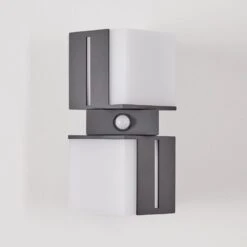 Swanek Außenwandleuchte LED Anthrazit, 2-flammig, Bewegungsmelder -Lampe Verkäufe swanek aussenwandleuchte h3813539 11