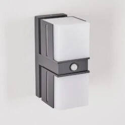 Swanek Außenwandleuchte LED Anthrazit, 2-flammig, Bewegungsmelder -Lampe Verkäufe swanek aussenwandleuchte h3813539 7