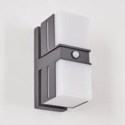 Swanek Außenwandleuchte LED Anthrazit, 2-flammig, Bewegungsmelder -Lampe Verkäufe swanek aussenwandleuchte h3813539 9