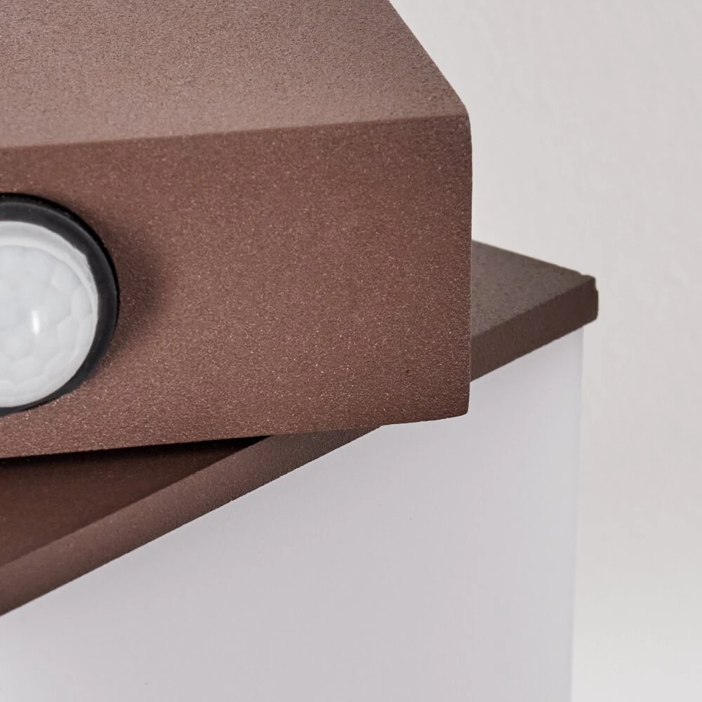 Swanek Außenwandleuchte LED Rostfarben, 1-flammig, Bewegungsmelder 8 Swanek Außenwandleuchte LED Rostfarben, 1-flammig, Bewegungsmelder – Bild 6