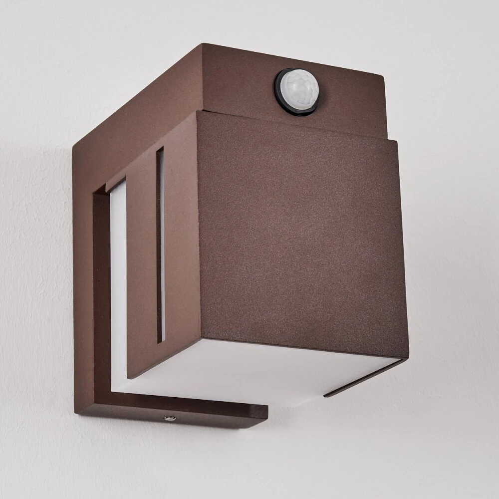 Swanek Außenwandleuchte LED Rostfarben, 1-flammig, Bewegungsmelder 12 Swanek Außenwandleuchte LED Rostfarben, 1-flammig, Bewegungsmelder – Bild 10
