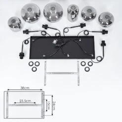 Talok Hängeleuchte Rauchfarben, 6-flammig -Lampe Verkäufe talok haengeleuchte h3669037 4