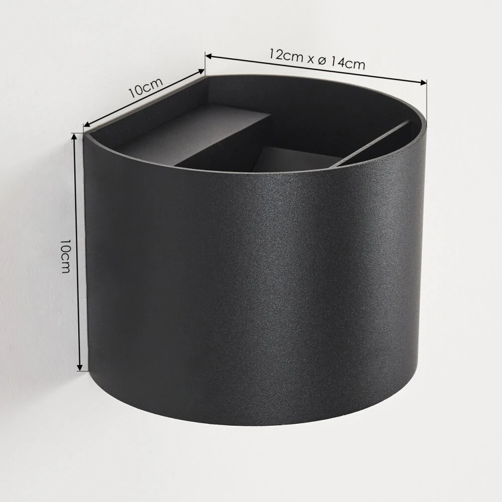 Tamarin Außenwandleuchte LED Schwarz, 2-flammig 6 Tamarin Außenwandleuchte LED Schwarz, 2-flammig – Bild 4