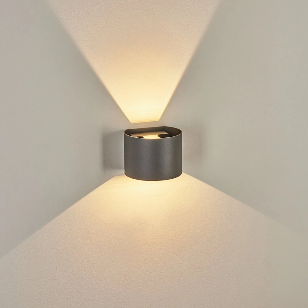 Tamarin Außenwandleuchte LED Anthrazit, 2-flammig 13 Tamarin Außenwandleuchte LED Anthrazit, 2-flammig – Bild 11