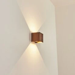 Tamarin Wandleuchte LED Anthrazit, Braun, Holzoptik, 1-flammig -Lampe Verkäufe tamarin wandleuchte h3581520 6