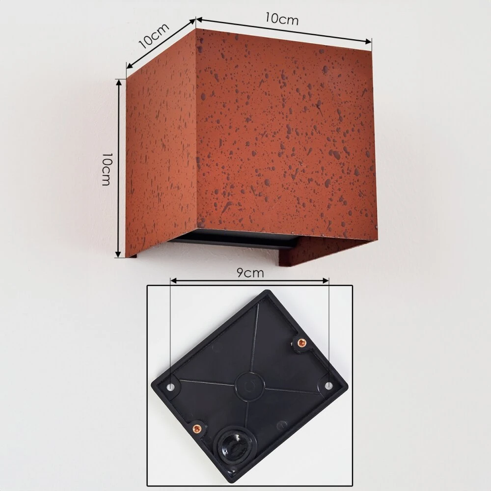 Tamarin Wandleuchte LED Rostfarben, Schwarz, 1-flammig 6 Tamarin Wandleuchte LED Rostfarben, Schwarz, 1-flammig – Bild 4