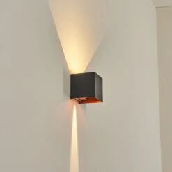 Tamarin Wandleuchte LED Kupferfarben, Schwarz, 1-flammig -Lampe Verkäufe tamarin wandleuchte h3699638 12