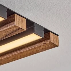 Tandragee Deckenleuchte LED Holzoptik, Schwarz, 1-flammig, Fernbedienung -Lampe Verkäufe tandragee deckenleuchte h3837825 5