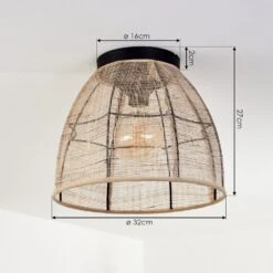 Tebary Deckenleuchte Schwarz, 1-flammig -Lampe Verkäufe tebary deckenleuchte h3451052 3