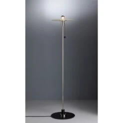 Tecnolumen BST 23 Stehlampe Nickel-Matt, Schwarz, 1-flammig